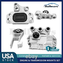 New Engine Mounts & Transmission Mount Set For 2015-17 Jeep Renegade L4 2.4L