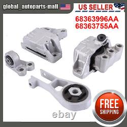 New Engine Mounts & Transmission Mount Set For 2015-2017 Jeep Renegade L4 2.4L