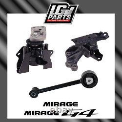 New Motor & Transmission Mounts Set For 14-22 Mitsubishi Mirage 18-22 Mirage G4