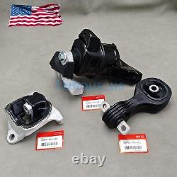 OEM 3PCS Engine & Transmission Mount 2014-2015 For Honda Civic Coupe 1.8L Auto