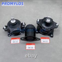 OEM 3PC Motor Mounts Set for 03-07 Honda Accord 04-08 Acura TSX 2.4L Auto Trans