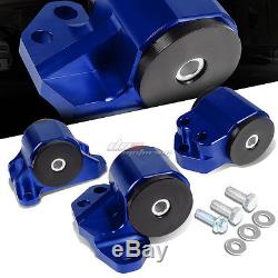 PERFORMANCE ENGINE MOTOR MOUNT KIT FOR EG/EH CIVIC/DC INTEGRA B D SERIES BLUE