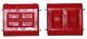 Prothane 7-506 Polyurethane GM Motor Engine Mount Bushings (Pair Red)