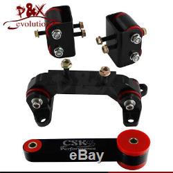 Red Poly Motor Transmission Mount Kit for Legacy GT/Forester XT /Impreza WRX STI