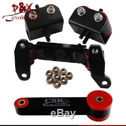 Red Poly Motor Transmission Mount Kit for Legacy GT/Forester XT /Impreza WRX STI