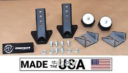 SR Chevy SBC BBC 283 350 396 502 LT1 Biscuit Weld-in Motor Mounts 3 Bolt Style