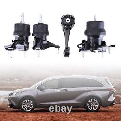 Set 4PCS Fits Hydraulic 2011-2014 Toyota Sienna 3.5L Engine Motor & Trans Mount