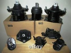 Set Of 8 Motor, Transmission & Suspension Mounts - 04,05,06 Acura Tl, 3.2l, A/t