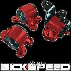 Sickspeed 96-2000 Motor Mounts Kit B16 B18 Ek B-series Engine Red