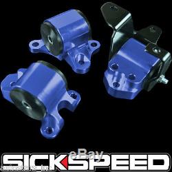 Sickspeed 96-2000 Motor Mounts Kit D16 B16 B18 Ek B-series Engine Blue