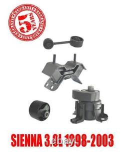 TOYOTA SIENNA 3.0L 1998-2003 Engine and Transmission Mounts 4pc Kit