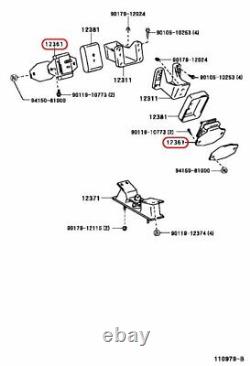 Toyota Genuine LAND CRUISER 100 INSULATOR, ENGINE MOUNTING, FRONT 12361-17070 OEM