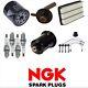 Tune Up Kit Ngk Spark Plugs Wire Filter Set For 1997-2001 Toyota Camry 2.2l